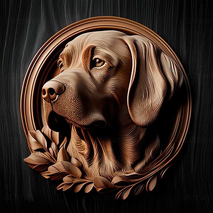 3D model Broholmer dog (STL)